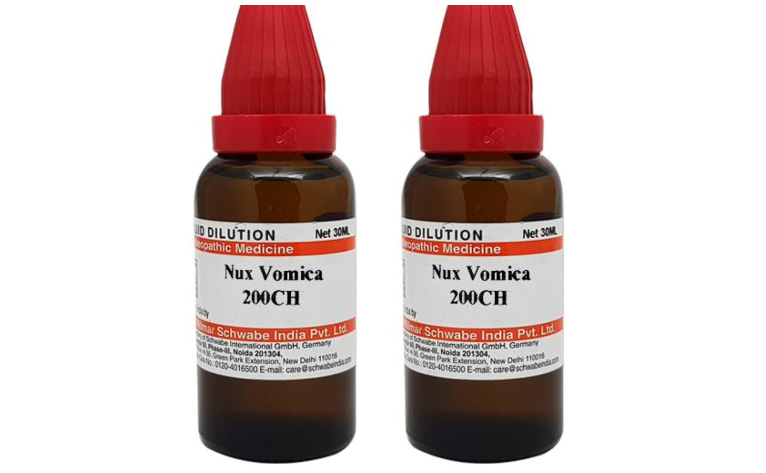 Dr. Willmar Schwabe India Nux Vomica 200 CH 30ml (Pack of 2)