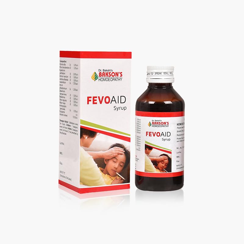 Bakson's Fevo Aid Sugar Free 230 ml homeopathy bottle