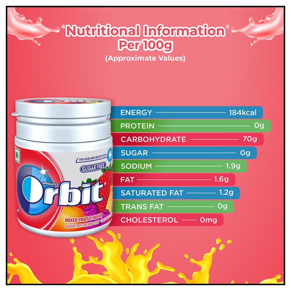 Wrigley's Orbit Sugar Free Mixed Fruit Chewing Gum 66 G – view 4
