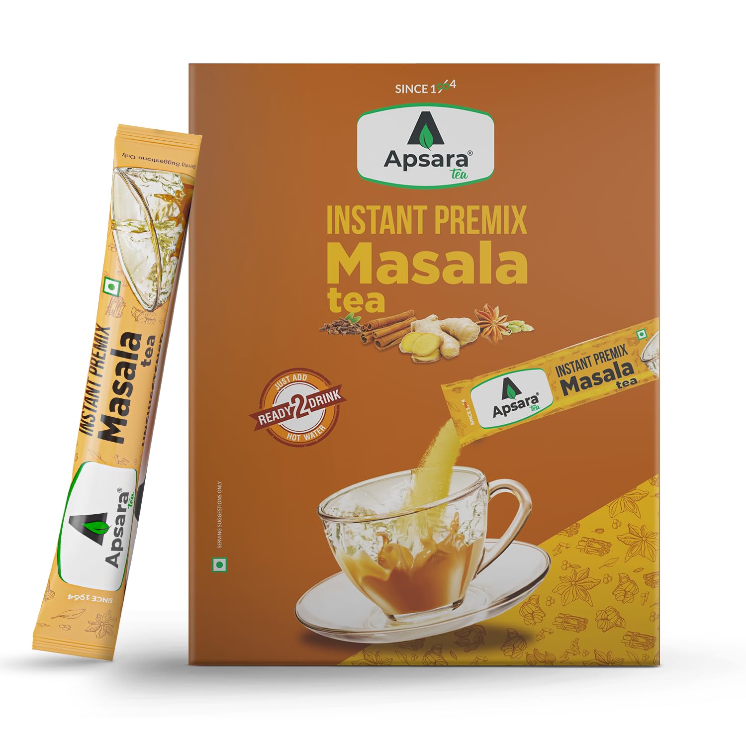 Box of APSARA instant masala chai premix sachets