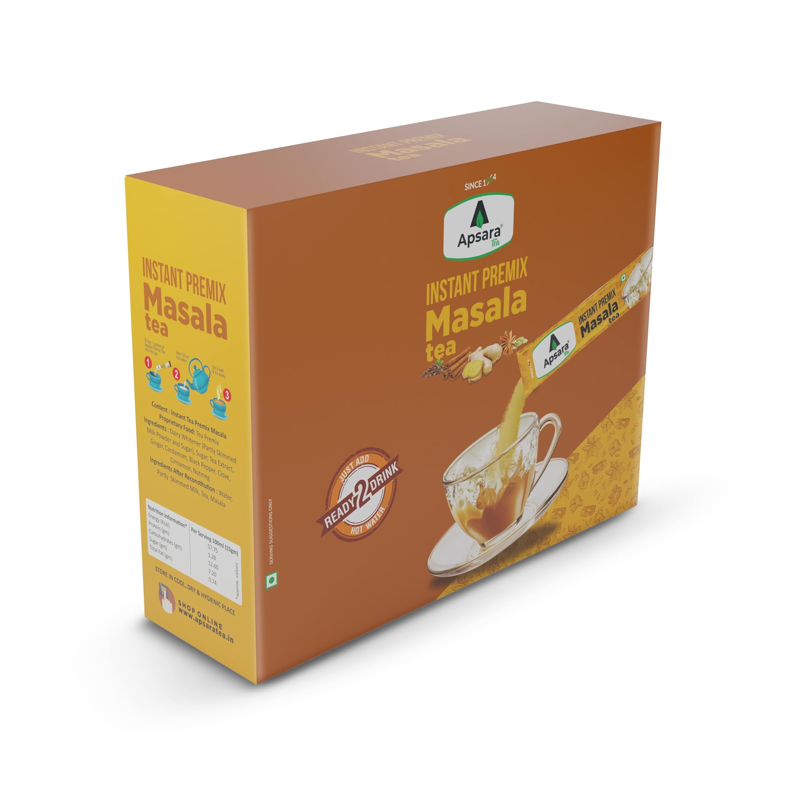 APSARA Instant Tea Premix Masala Chai 36 Sachets – view 7