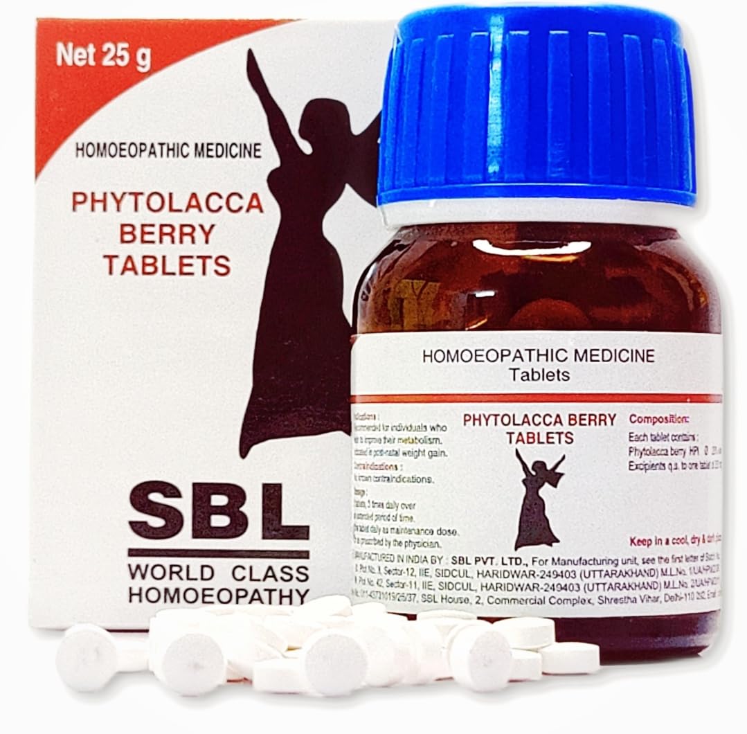 HOMEOLAV Sbl Phytolacca Berry Tablets two jar pack