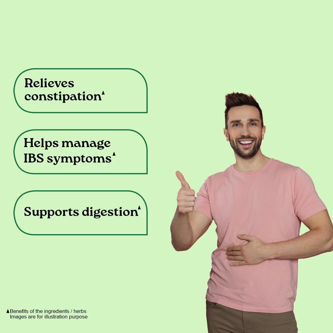 A TATA Product - Organic India Bowelcare - 60 Veg Capsules, Helps Relieve Constipation, Hyperacidity & IBS, Clean & Lubricate Bowel, Normalizes Digestion & Elimination, GMP & NPOP Certified Organic – view 4