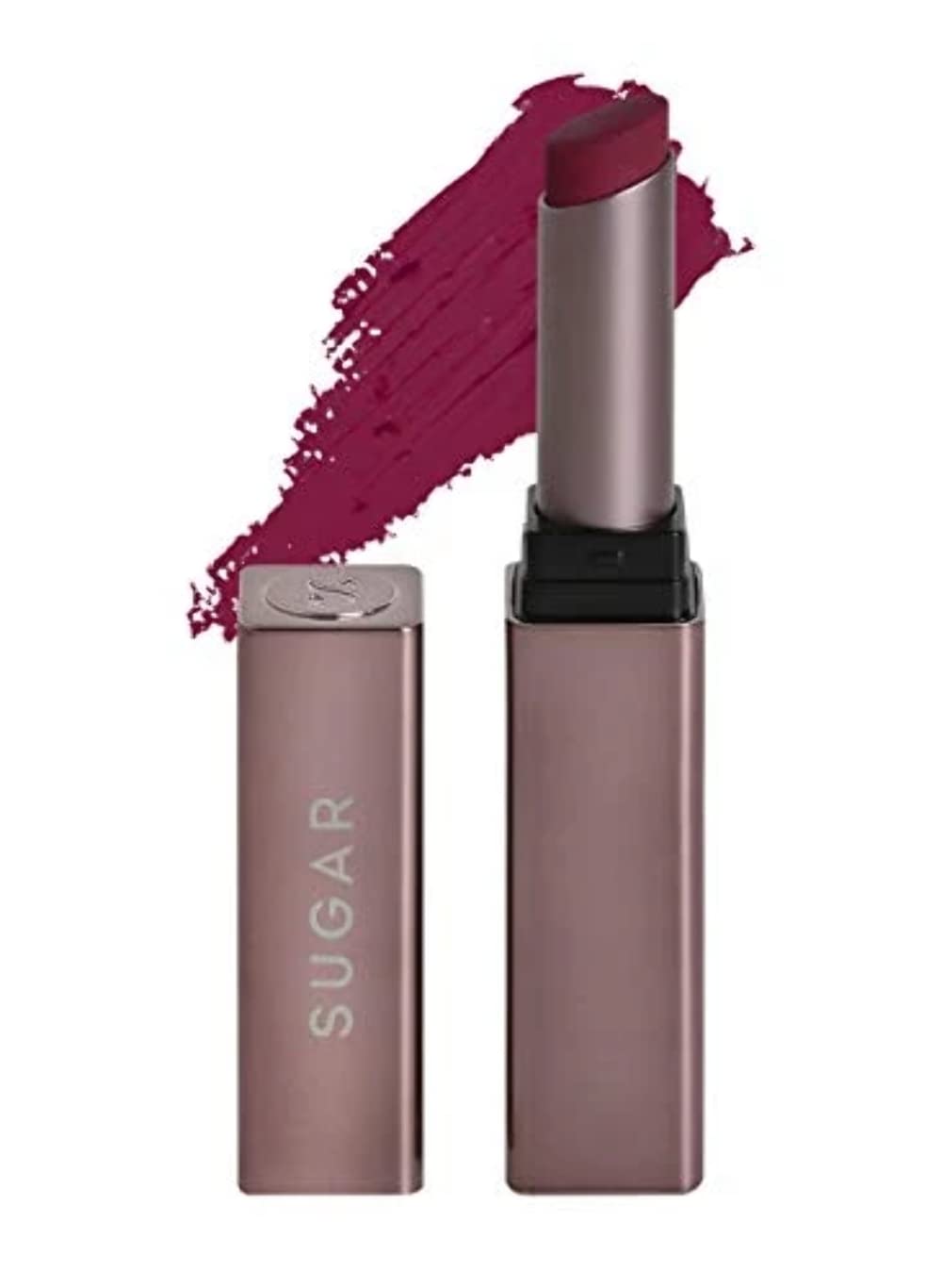 SUGAR crayon lipstick in Charlotte cool red shade tube