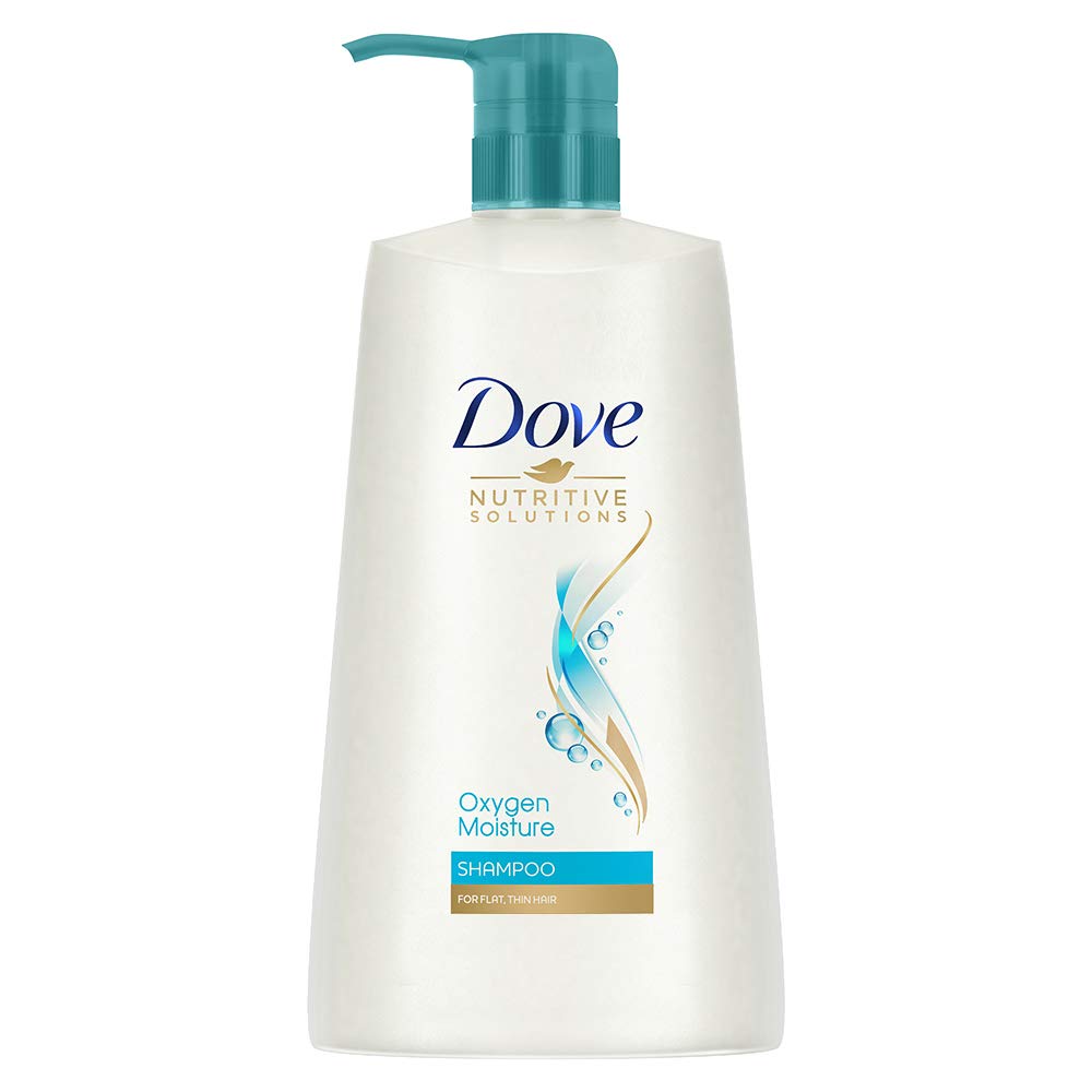 Dove Oxygen Moisture Shampoo 650 ml bottle for fine thin hair