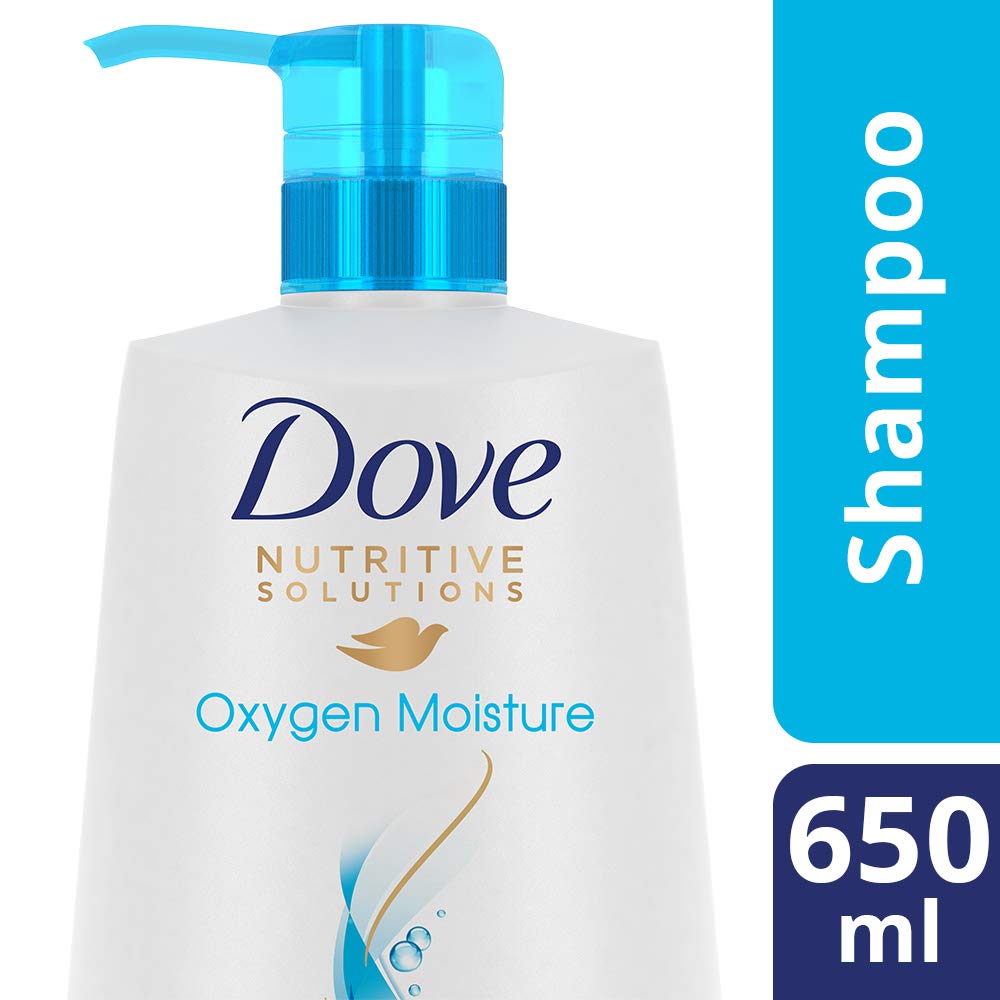 Dove Oxygen Moisture Shampoo For Flat Thin Hair, Gives Smooth Hair With 95% More Visible Volume And Fullness, 650 ml – view 2