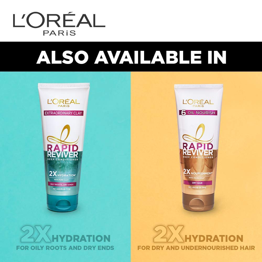 L'Oreal Paris Deep Conditioner, With Micro-Ceramides, Intensly Repairs Damaged Hair, Rapid Reviver Total Repair 5 Deep Conditioner, 180ml – view 6