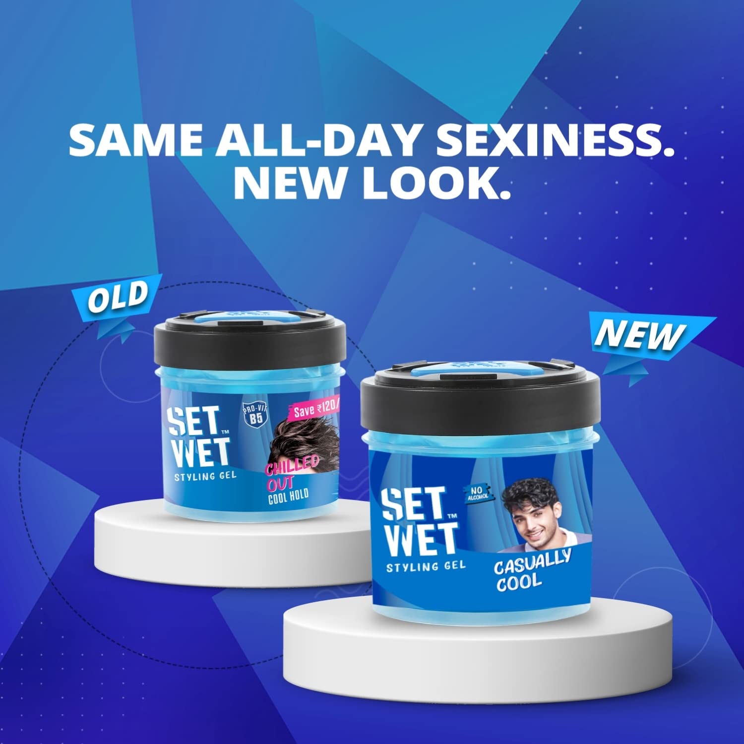 Set Wet Styling Hair Gel for Men - Casually Cool, 250gm – view 2