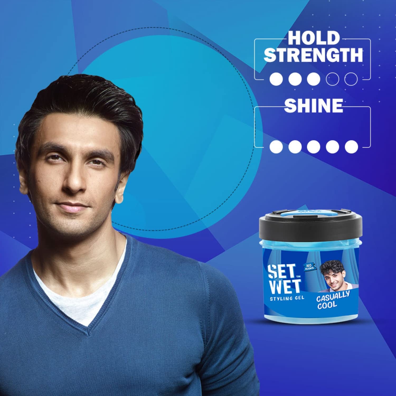 Set Wet Styling Hair Gel for Men - Casually Cool, 250gm – view 4