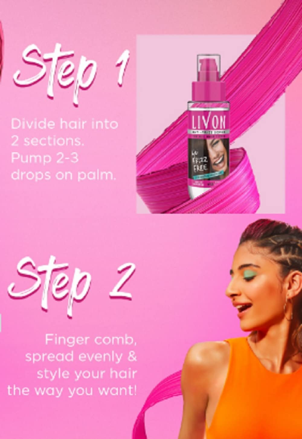Livon Set of 3 Vitamin E Hair Serum 300 ml – view 3