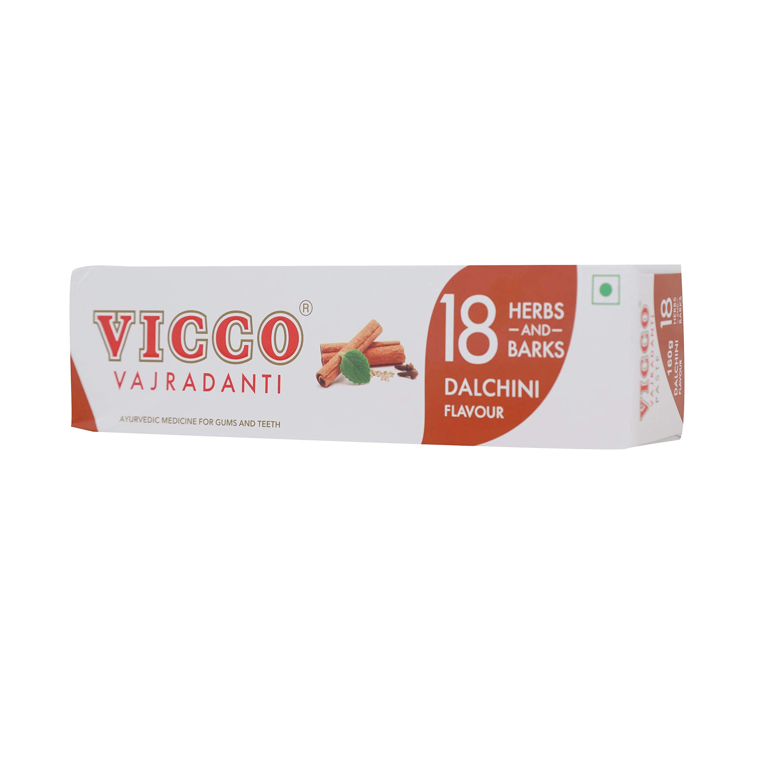 Vicco Vajradanti Ayurvedic ToothPaste Dalchini Flavour - 160g (Pack of 2) – view 4