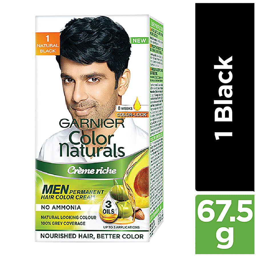 Garnier Men Color Naturals Shade 3 Darkest Brown pack