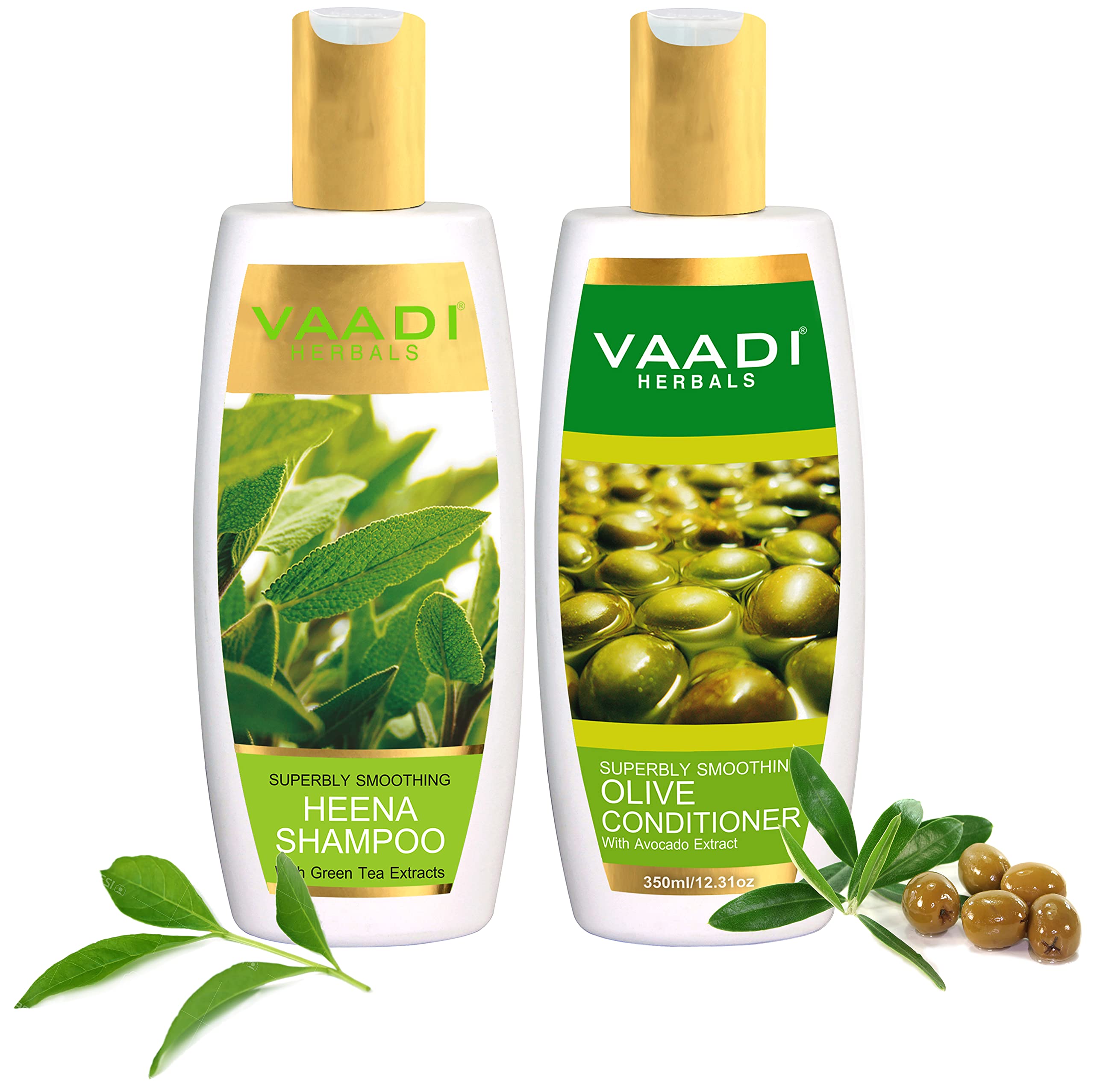 Vaadi Herbals shampoo and conditioner duo with orange scent