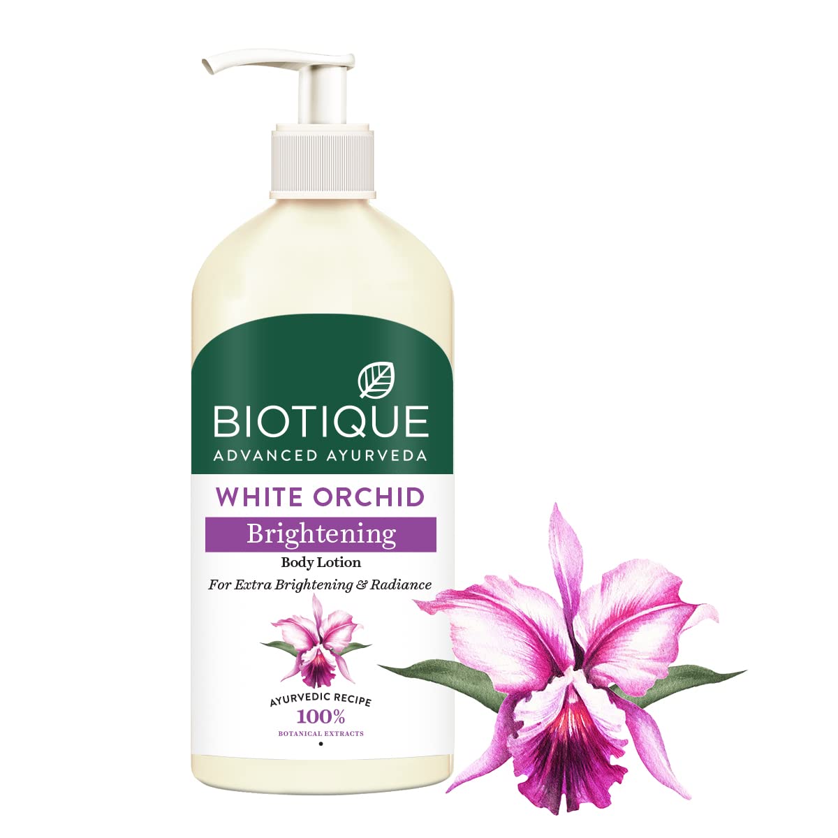 Biotique White Orchid Brightening Body Lotion For Extra Brightening & Radiance 300ml – view 3