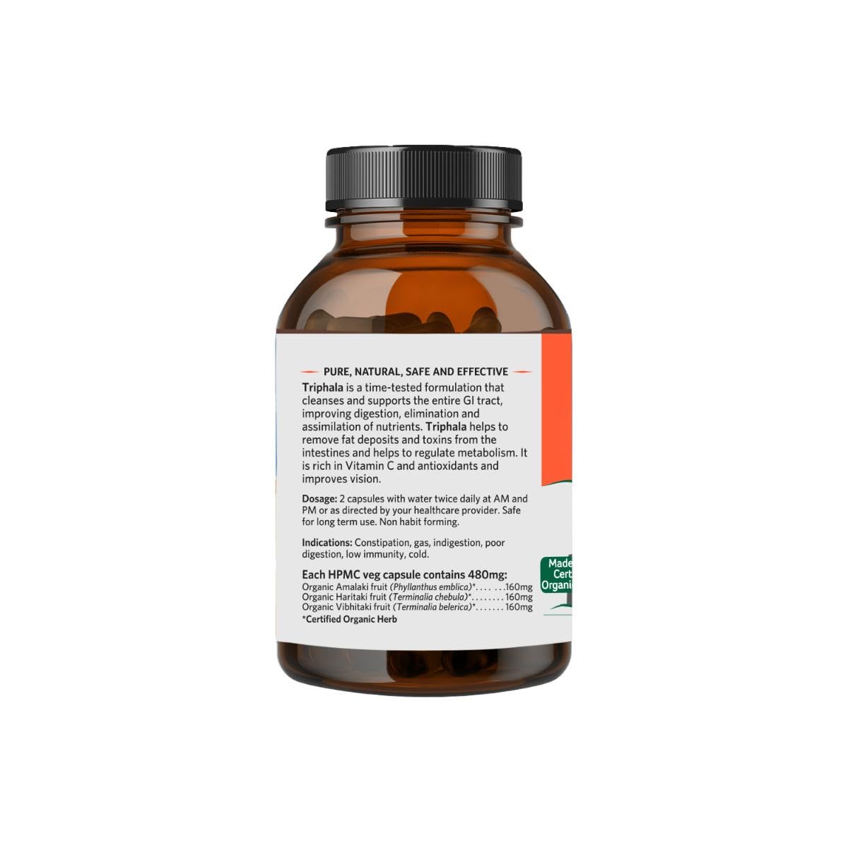 ORGANIC INDIA Triphala Ayurvedic Capsules – view 2