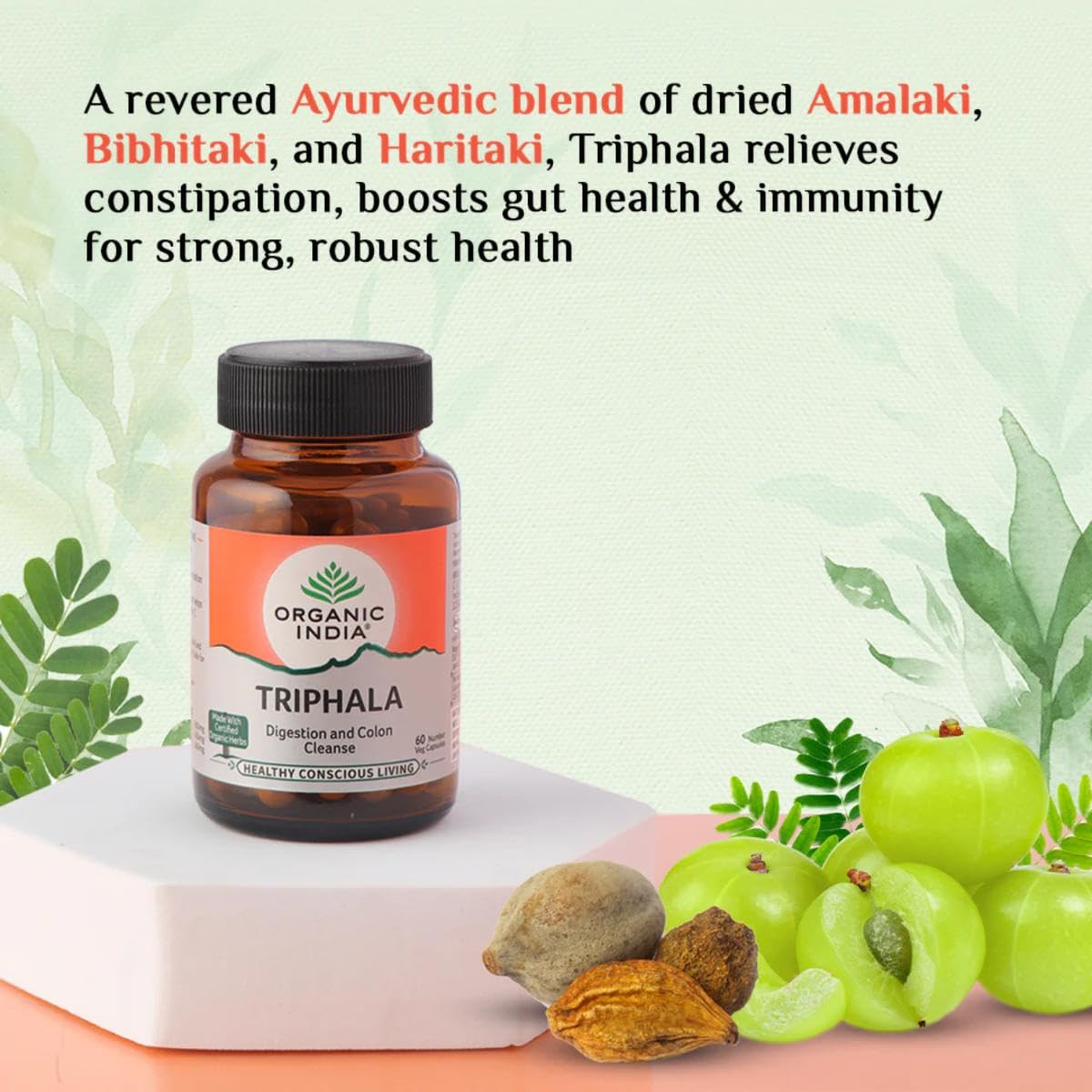 ORGANIC INDIA Triphala Ayurvedic Capsules – view 7