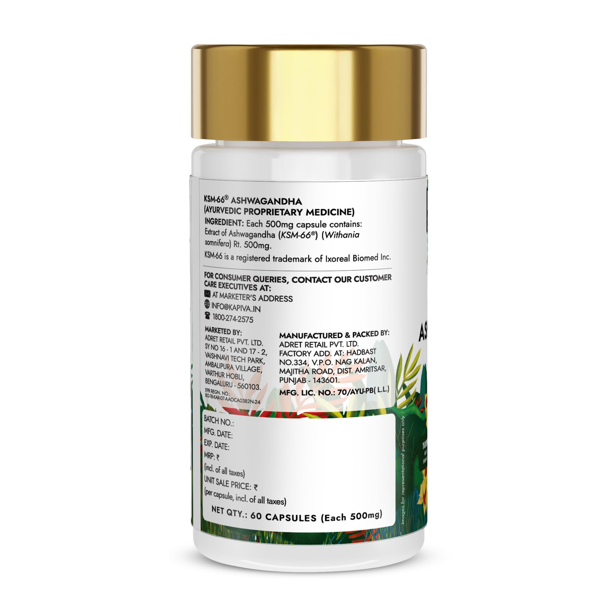 Kapiva KSM-66 Ashwagandha (500mg) – view 9