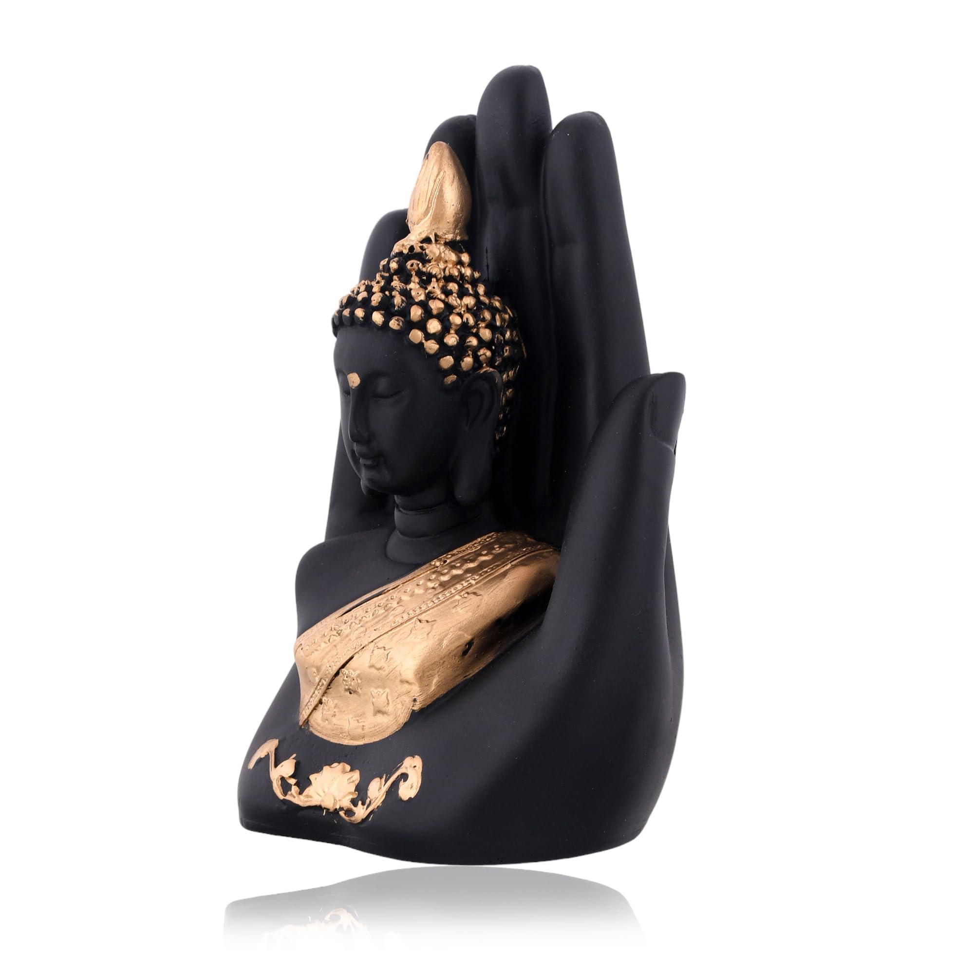 Collectible India Palm Buddha Idol Showpiece, Diwali Gift for Family Friends, Diwali Decoration Items – view 4