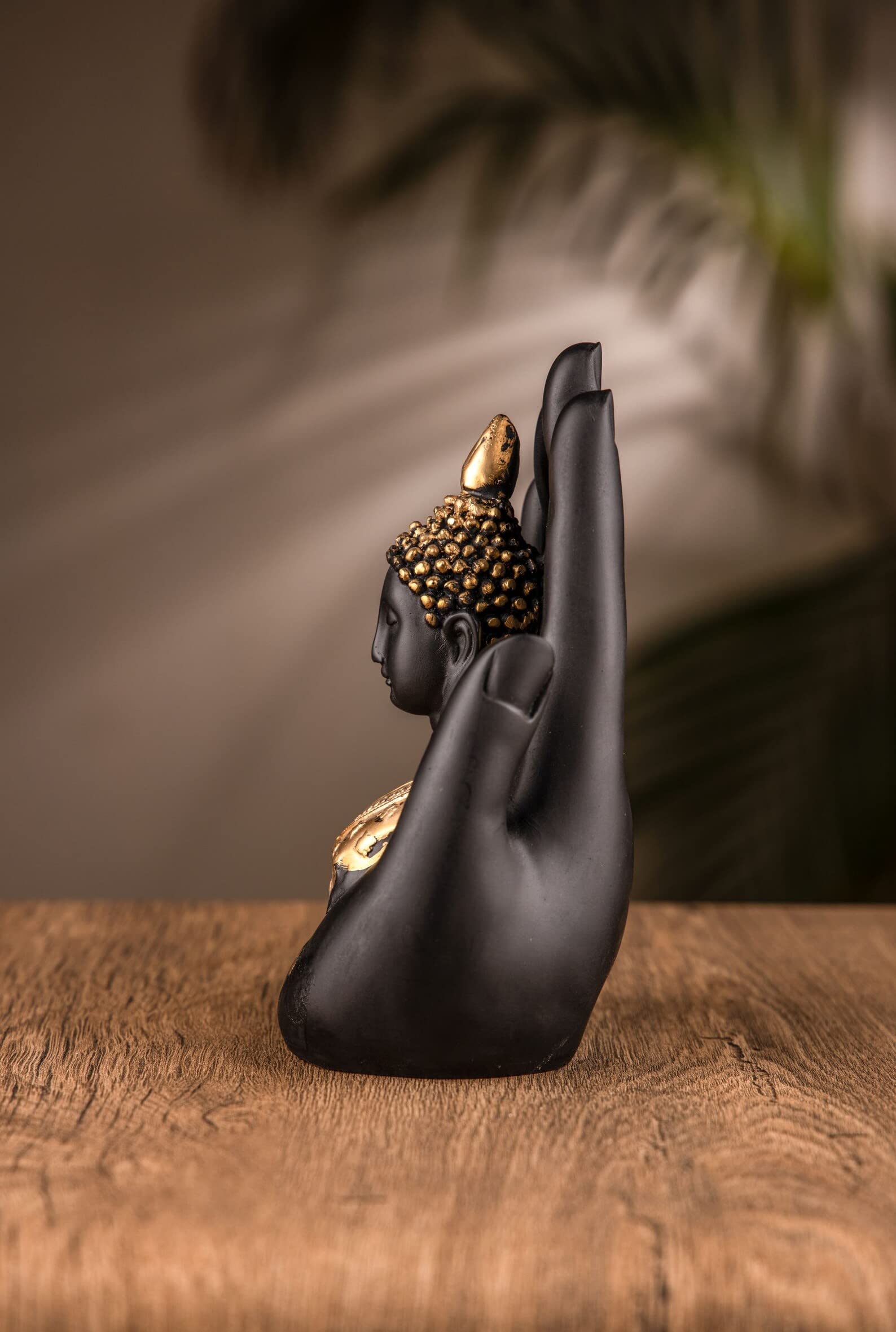 Collectible India Palm Buddha Idol Showpiece, Diwali Gift for Family Friends, Diwali Decoration Items – view 7