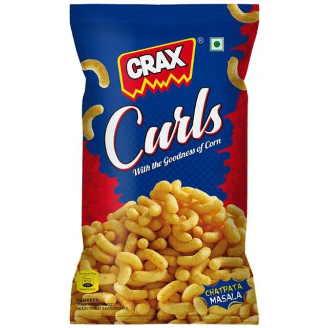 CRAX Curls Chatpata Masala corn curls pack shot