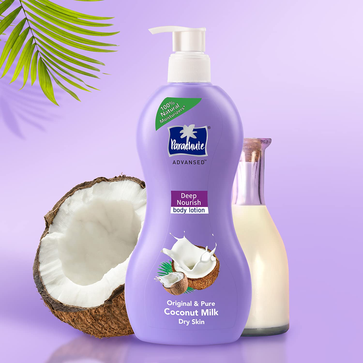 Parachute Advansed Deep Nourish Body Lotion For Dry Skin, 250 ml + 400ml, Pure Coconut Milk With 100% Natural Moisturisers, Suitable For Men & Women – view 3