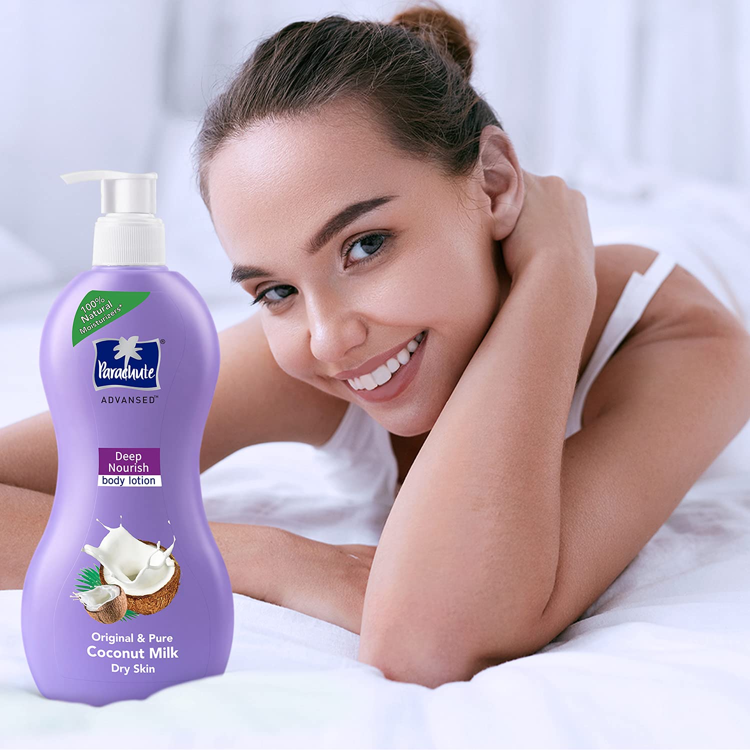 Parachute Advansed Deep Nourish Body Lotion For Dry Skin, 250 ml + 400ml, Pure Coconut Milk With 100% Natural Moisturisers, Suitable For Men & Women – view 4