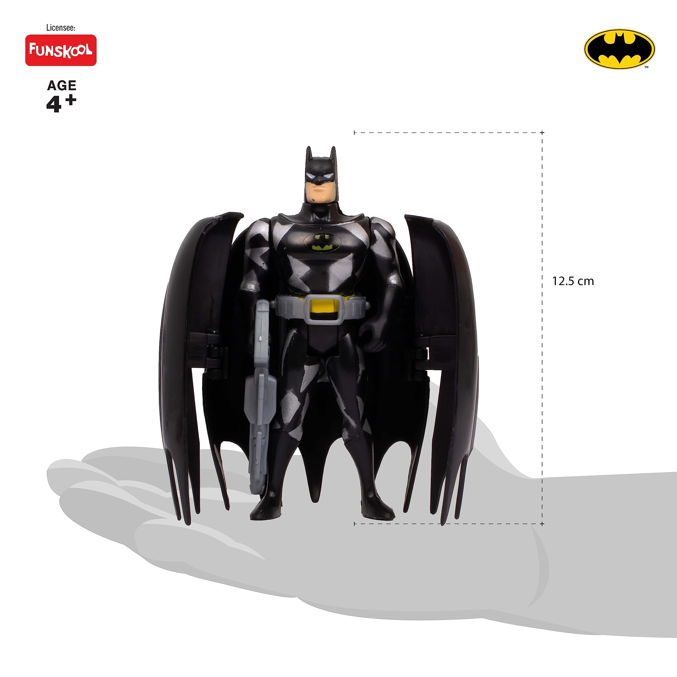 Funskool-Lightning Strike Batman,Classic Action Figures with Articulation,6 inches,Collectible,for 4 Year Old Kids and Above,Toy – view 3