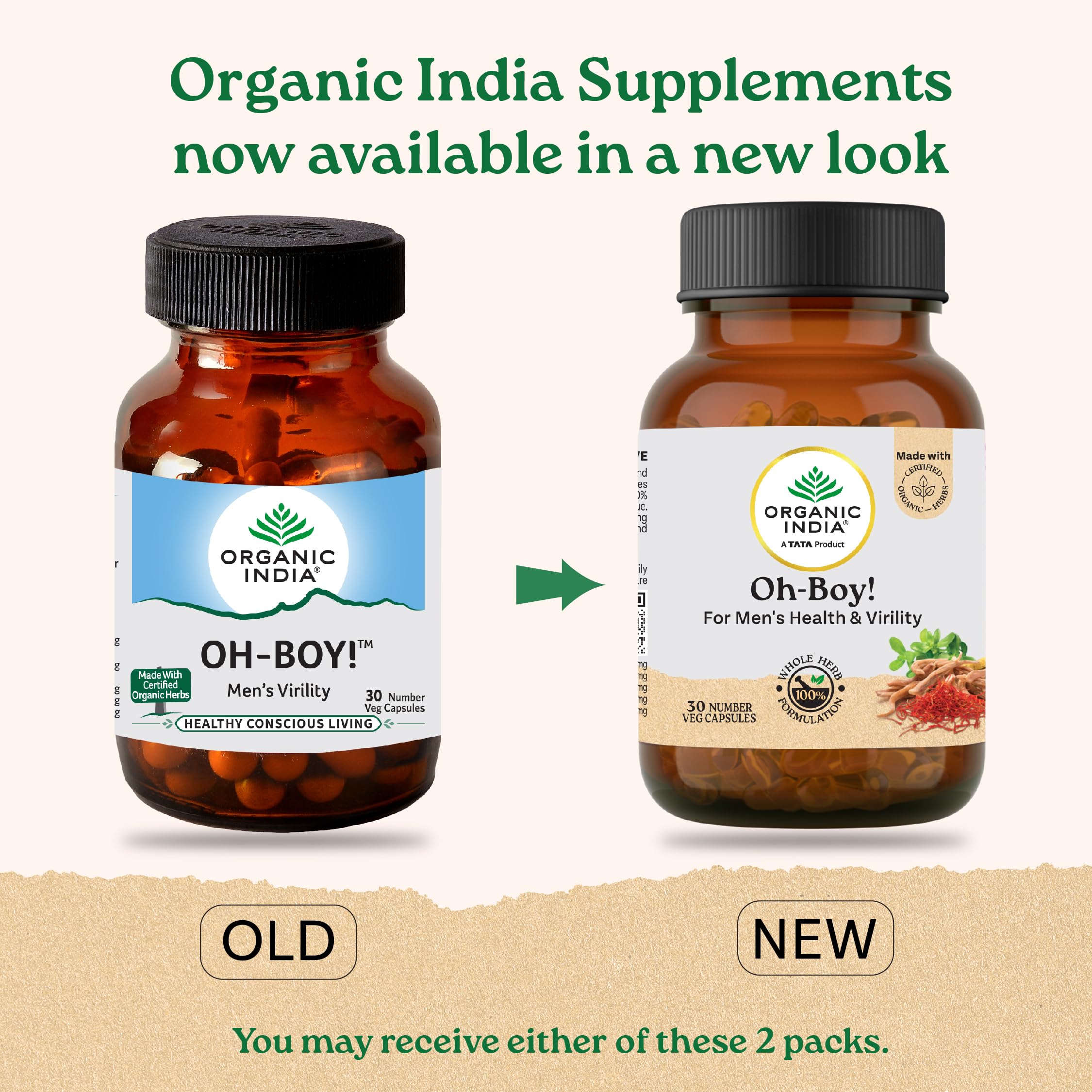 A TATA Product - Organic India OH-Boy - 30 Veg Capsules – view 2