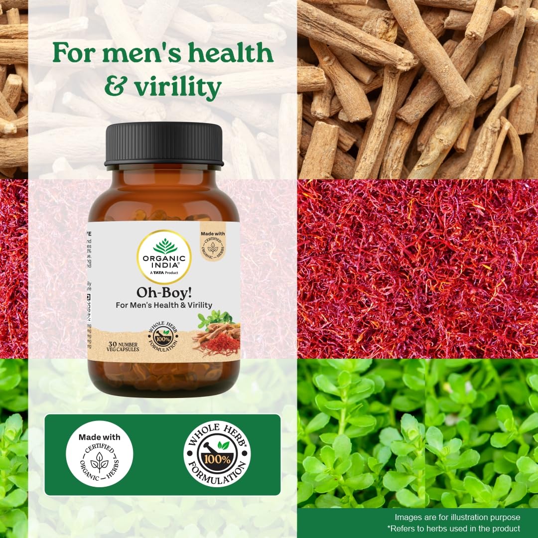 A TATA Product - Organic India OH-Boy - 30 Veg Capsules – view 3