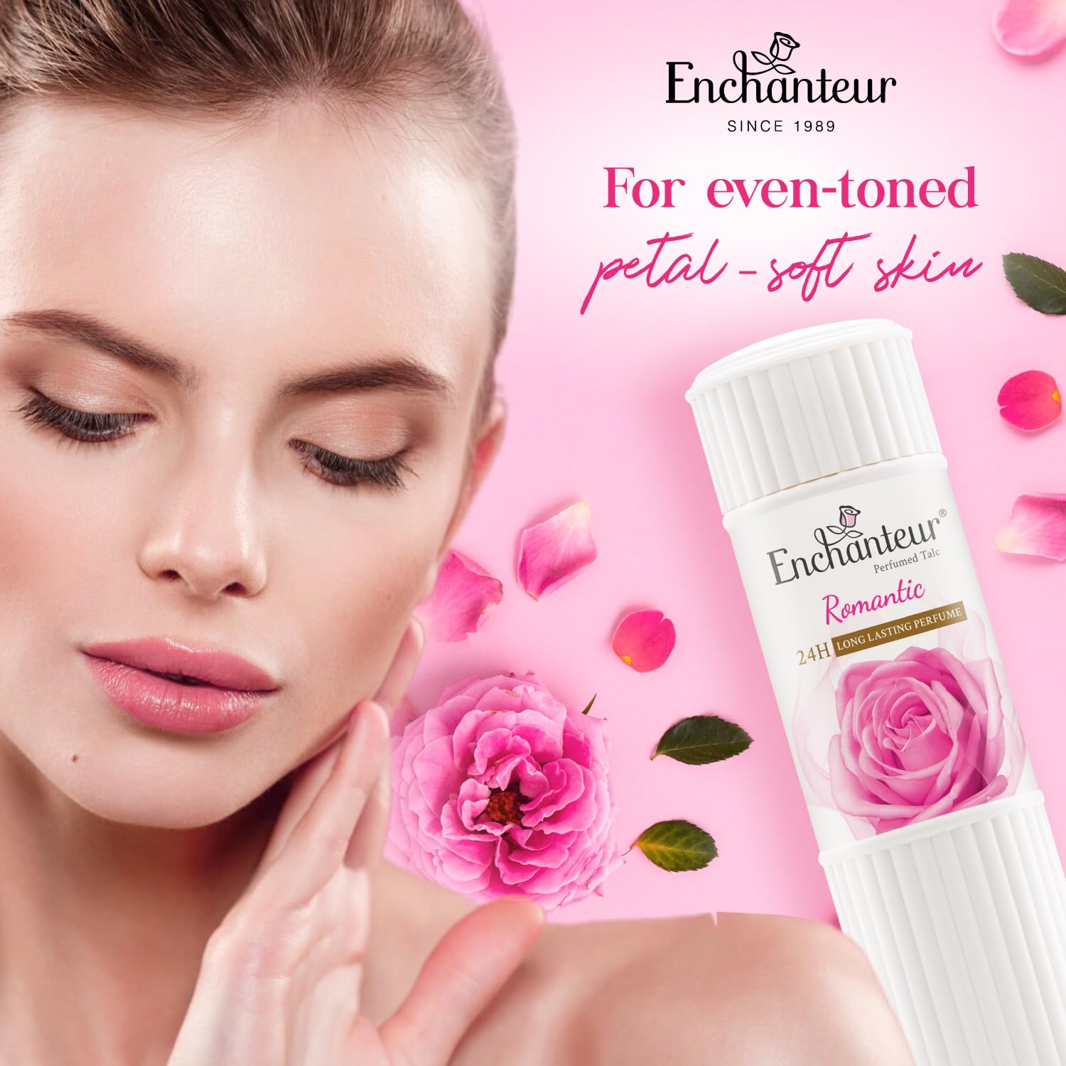 Enchanteur Romantic Perfumed Talcum Powder with Floral French Fragrance for Women – view 3