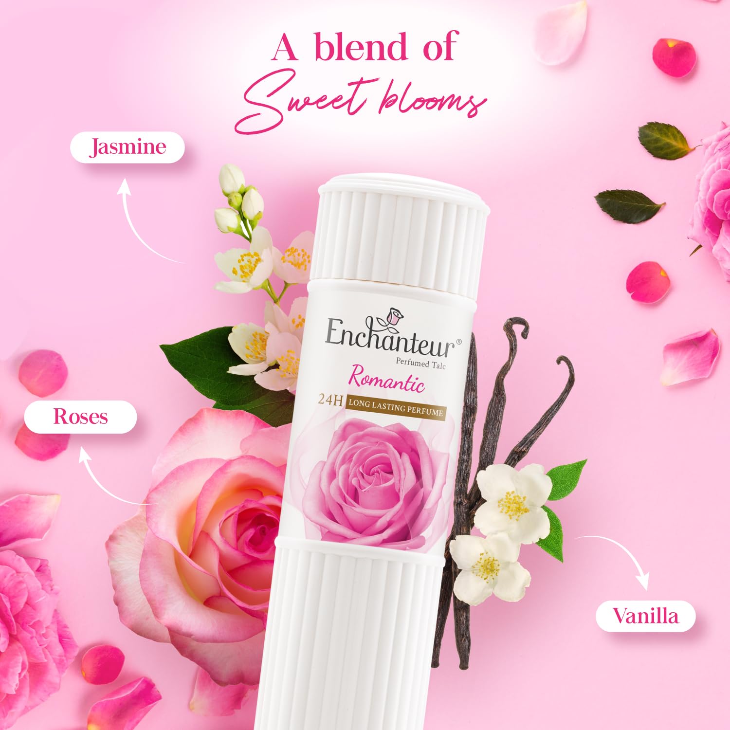 Enchanteur Romantic Perfumed Talcum Powder with Floral French Fragrance for Women – view 6