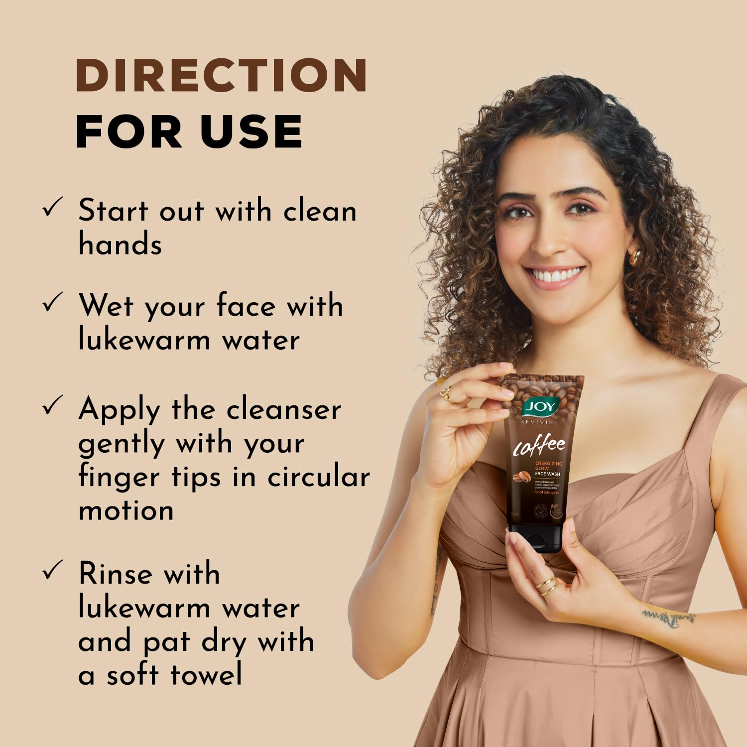 Joy Tan Removal Exfoliating Coffee Face Wash (2X150ml) – view 5