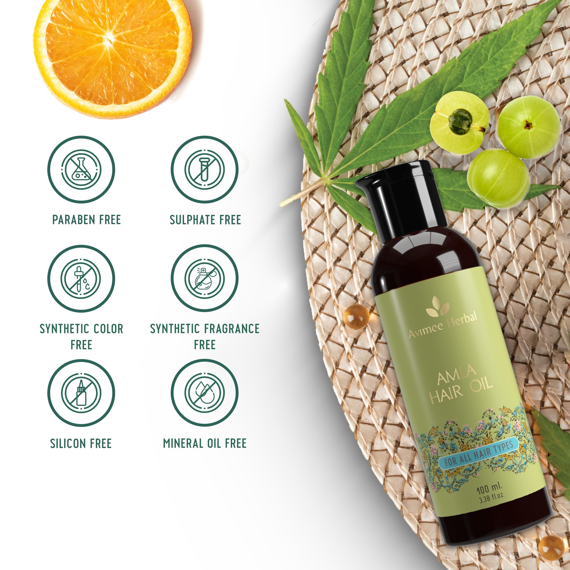 Avimee Herbal Keshpallav Amla Hair Oil – view 6
