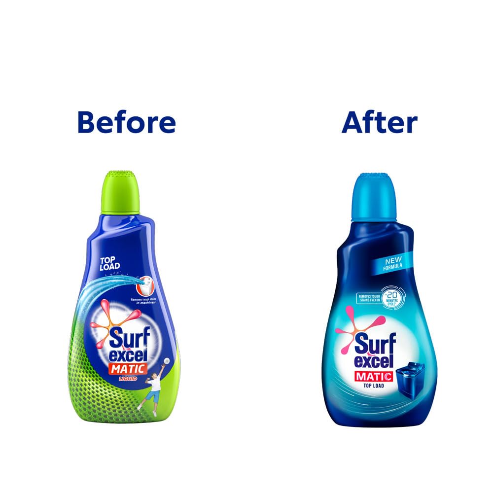 Surf Excel Matic Liquid Detergent Top Load 500 Ml, 1 Count – view 3
