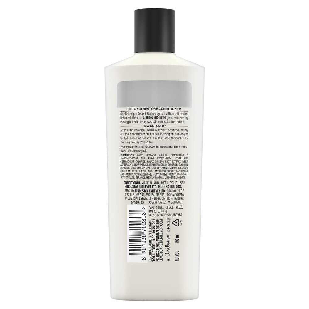 TRESemme Detox and Restore Conditioner 190ml – view 2