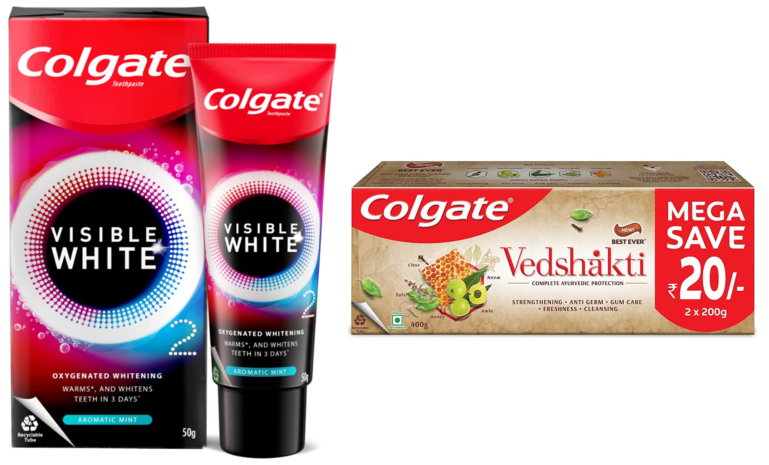 Aromatic Mint whitening toothpaste with pocket mouth protect spray