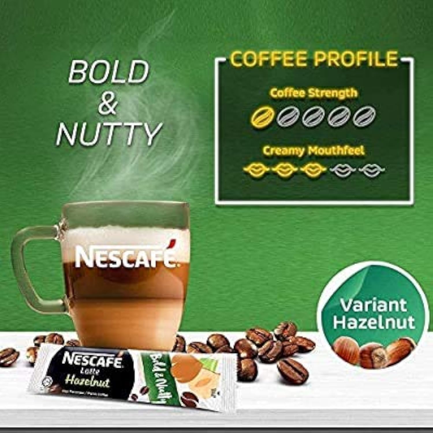 Nescafe Bold & Nutty, Hazelnut, Coffee, 480 g – view 3