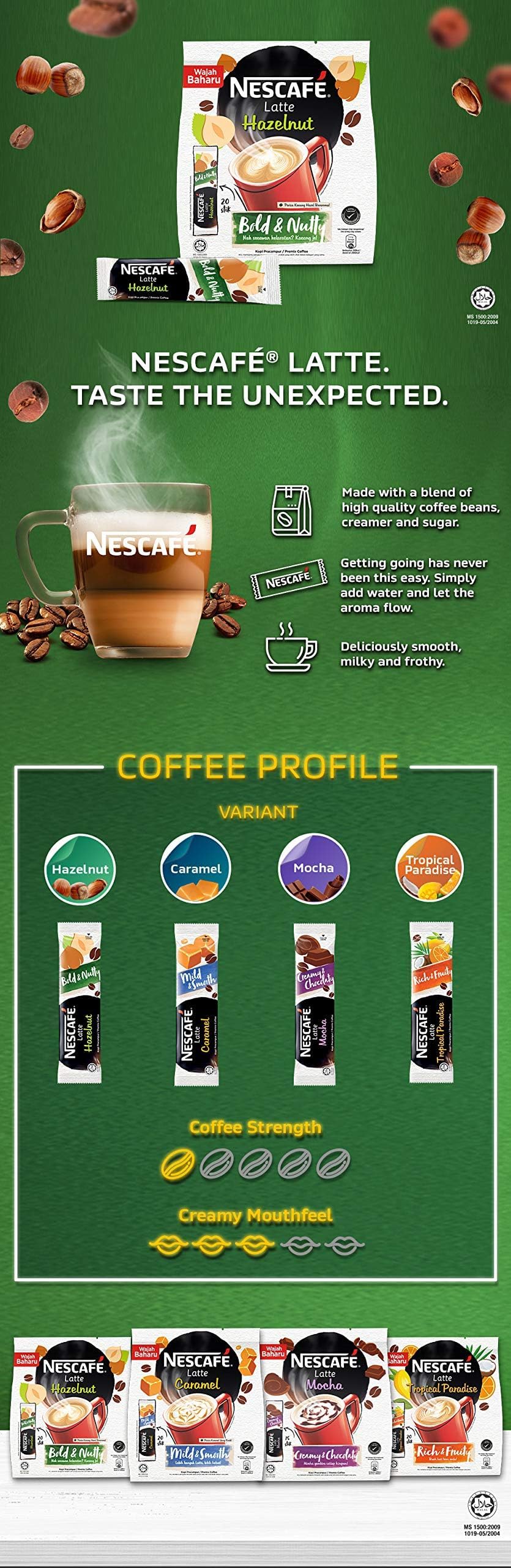 Nescafe Bold & Nutty, Hazelnut, Coffee, 480 g – view 6