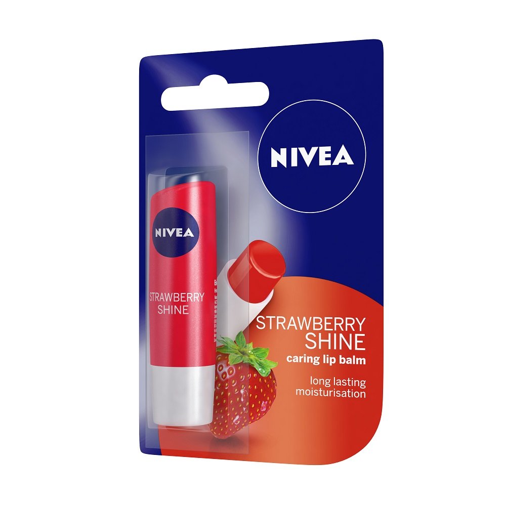 NIVEA Lip Balm, Fruity Strawberry Shine, 4.8g And NIVEA Lip Balm, Fruity Peach Shine, 4.8g – view 4