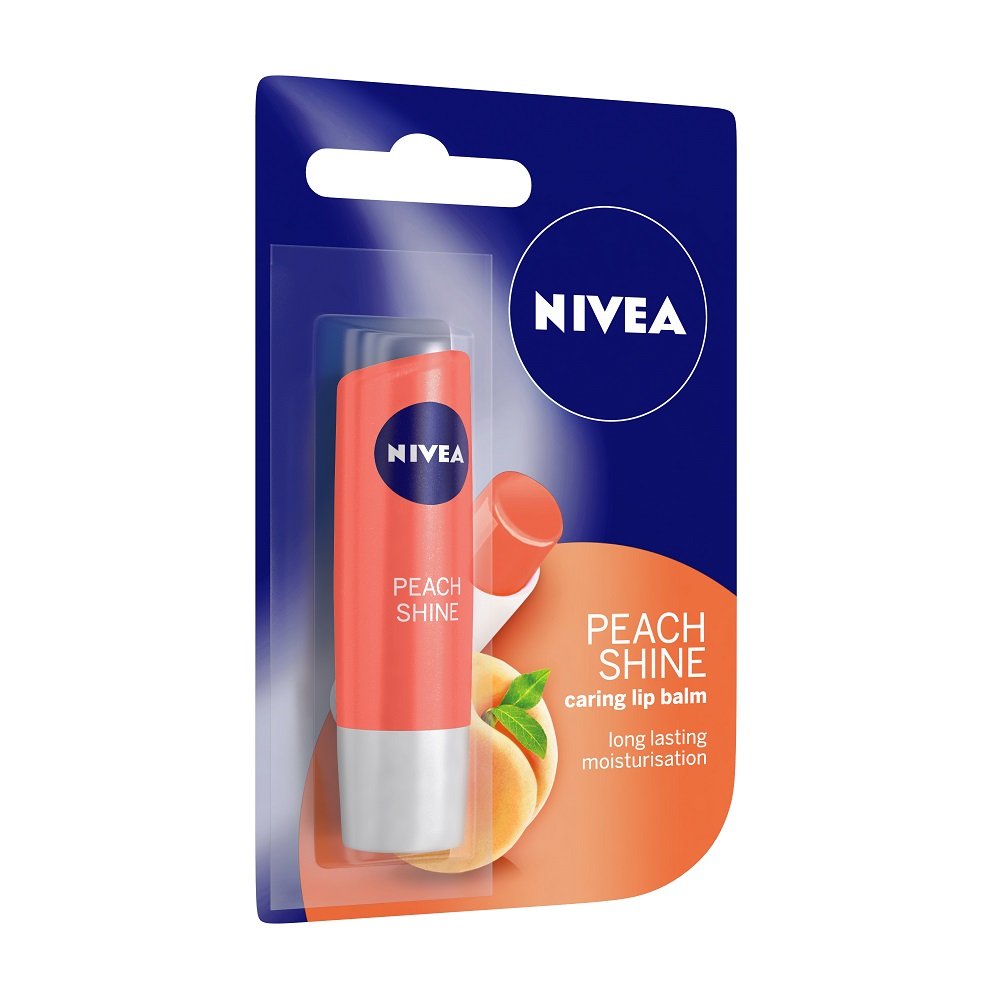NIVEA Lip Balm, Fruity Strawberry Shine, 4.8g And NIVEA Lip Balm, Fruity Peach Shine, 4.8g – view 6