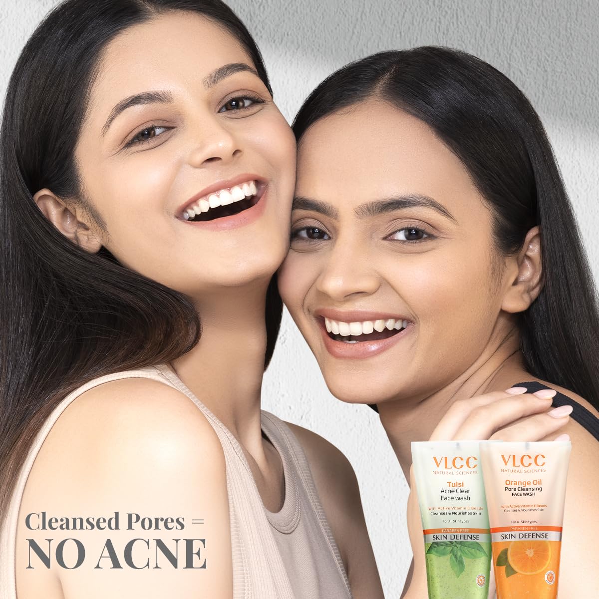 VLCC Tulsi Acne Clear Face Wash FREE Orange Oil Pore Cleansing Face Wash - 150ml X 2 - Buy One Get One - (Pack of 4) – view 6