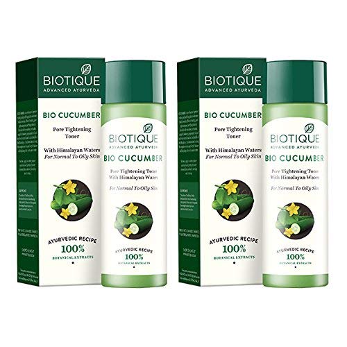 Biotique Cucumber Pore Tightening Toner| Ayurvedic and Organically Pure| Maintains Skin