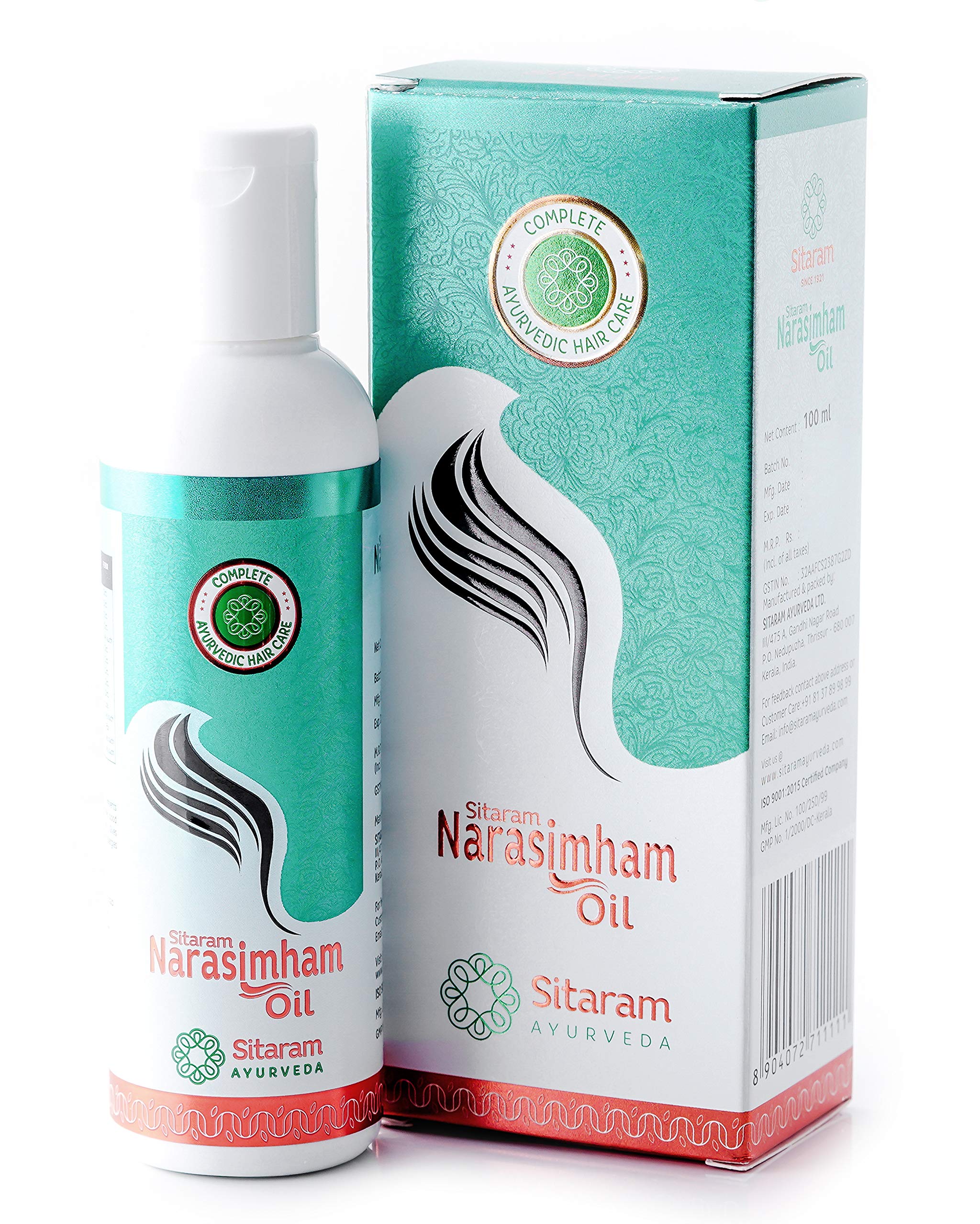 100 ml Narasimham herbal hair oil bottle for scalp nourishment