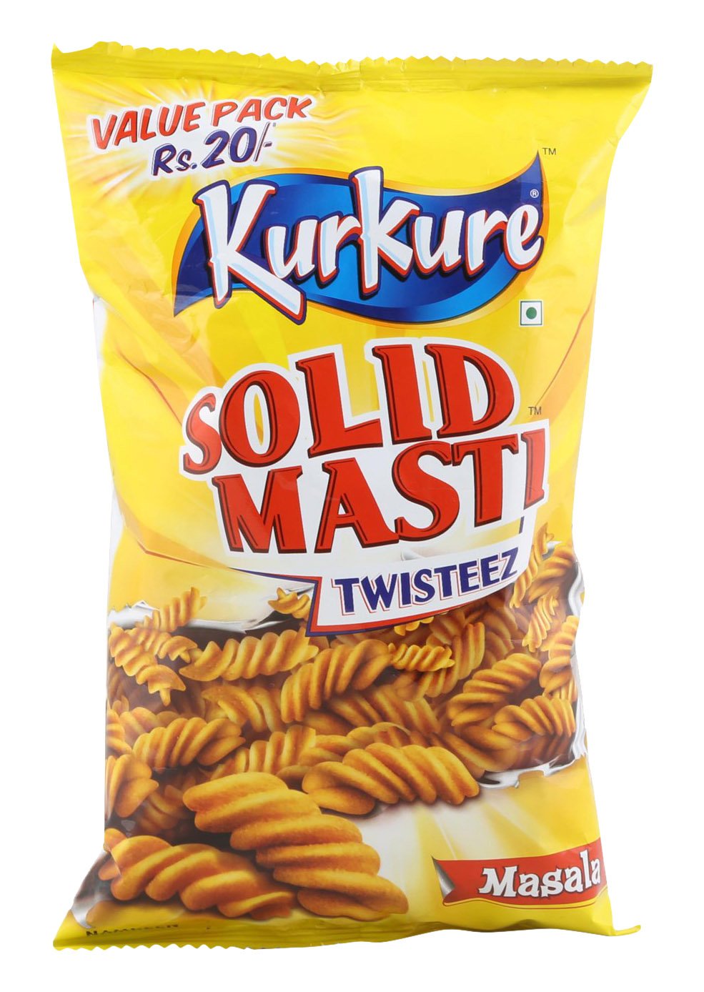 Kurkure Twisteez masala vegetarian snack 90 g pack of 2