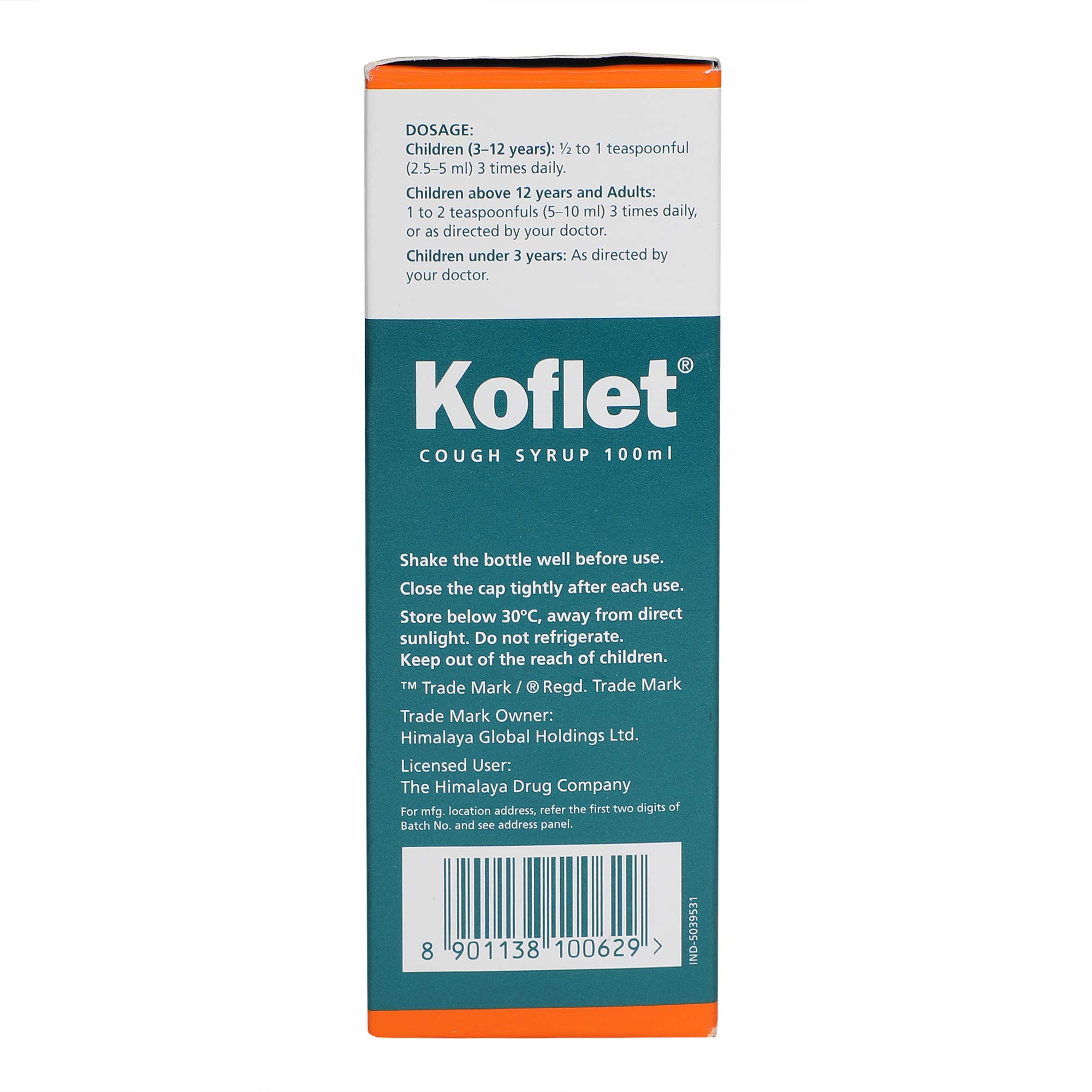 Himalaya Koflet Cough Syrup 100ml – view 2