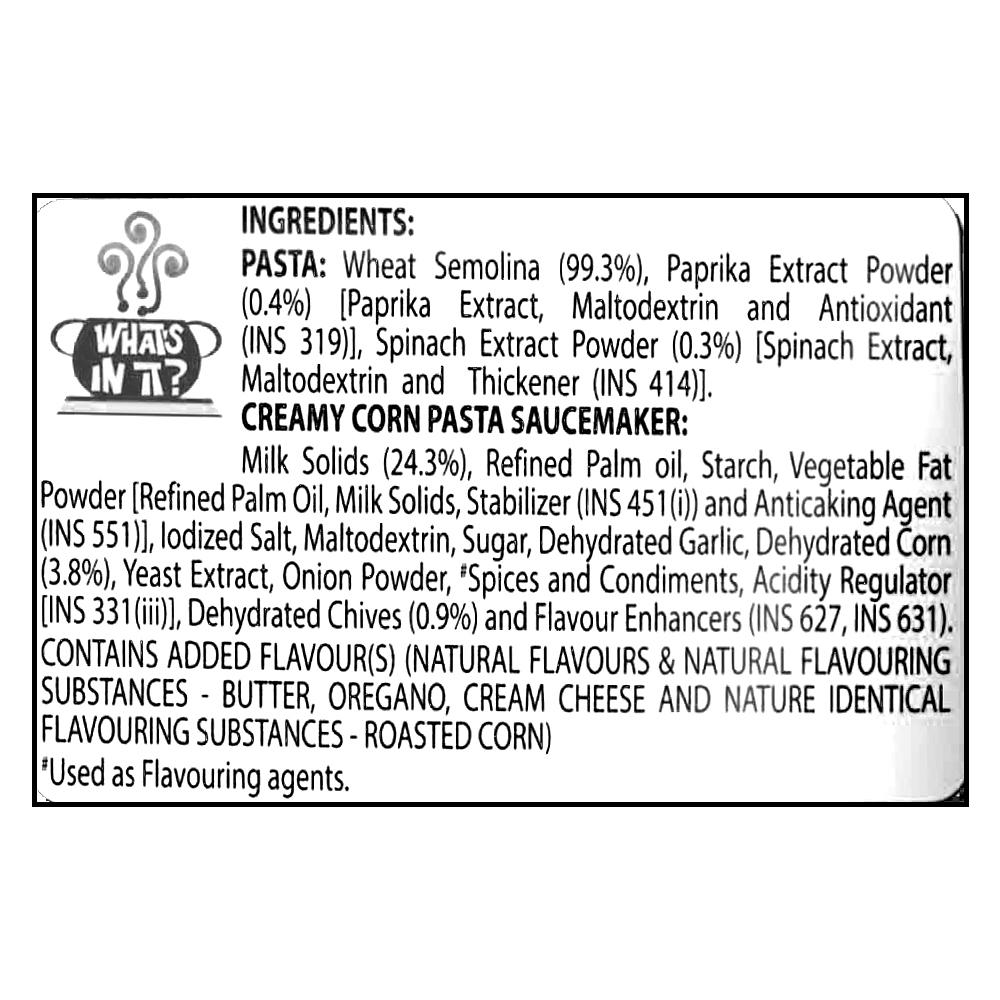 Sunfeast Yippee Creamy Corn Tricolor Instant Pasta 65 G – view 6