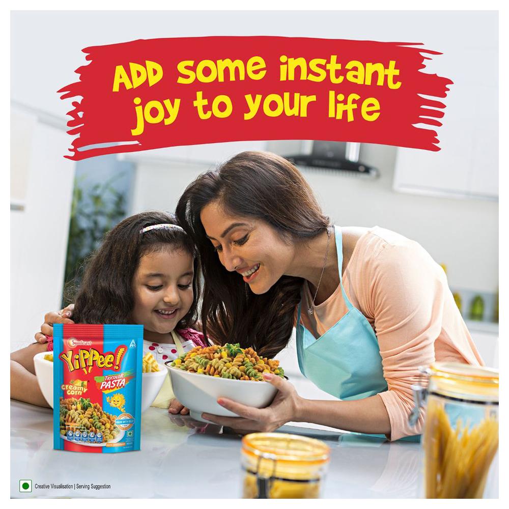 Sunfeast Yippee Creamy Corn Tricolor Instant Pasta 65 G – view 4