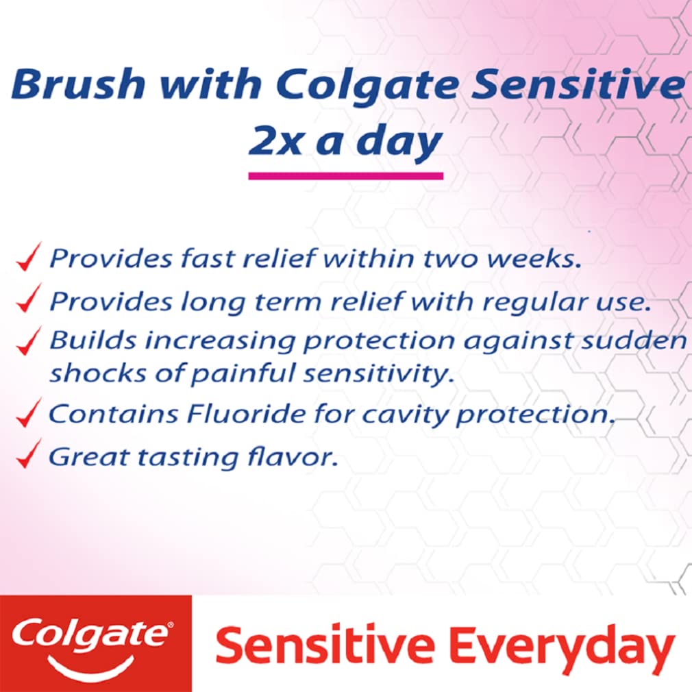 Colgate Sensitive Everyday Protection Toothpaste,320G,2 Pack Of 160G Twin Pack (80Gx4), Specifically Developed For Sensitive Teeth&Healthy Gums, Colgate Toothpaste For Prevention Of Cavities&Plaque – view 2