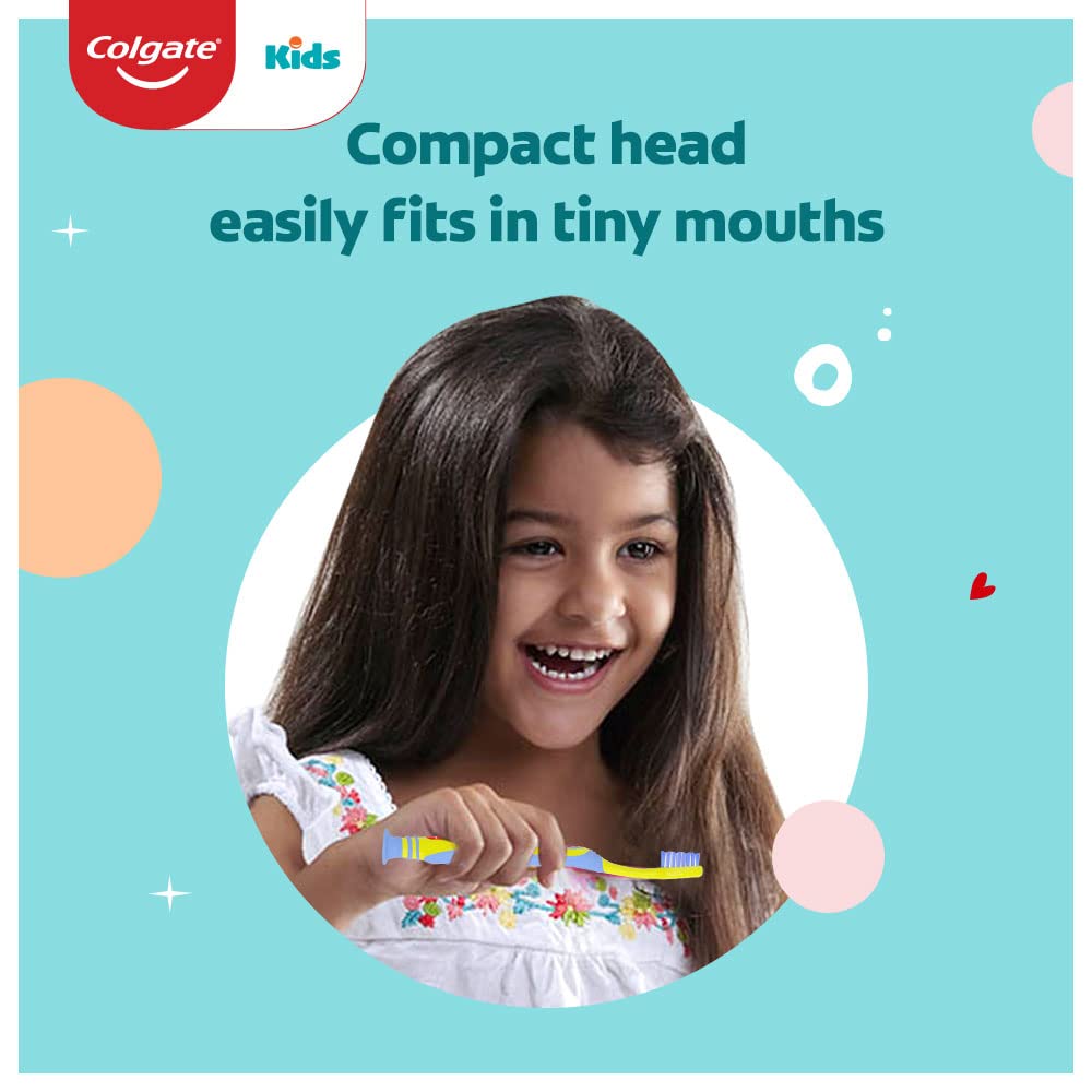 Colgate Toothpaste for Kids (3-5 years), Natural Strawberry Flavour, 0% Artificial- 80g with Colgate Batman Extra Soft Toothbrush (5+ yrs) - 1 Pc – view 6