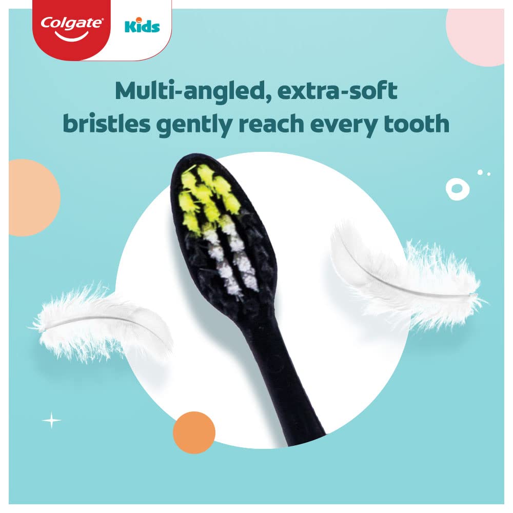 Colgate Toothpaste for Kids (3-5 years), Natural Strawberry Flavour, 0% Artificial- 80g with Colgate Batman Extra Soft Toothbrush (5+ yrs) - 1 Pc – view 7